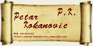 Petar Kokanović vizit kartica
